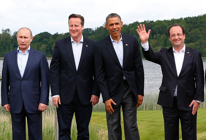 Putin, Cameron, Obama e Hollande
