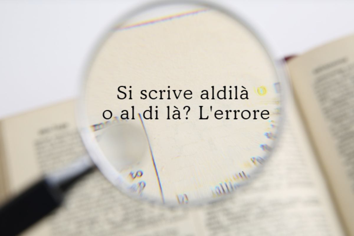 Tra queste, la dicotomia tra "al di là" e "aldilà"