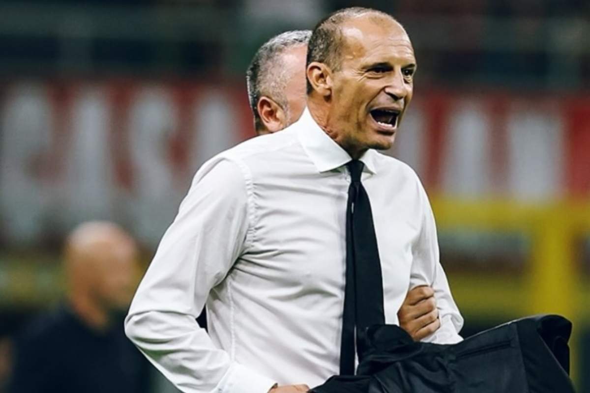 Allegri furioso in campo