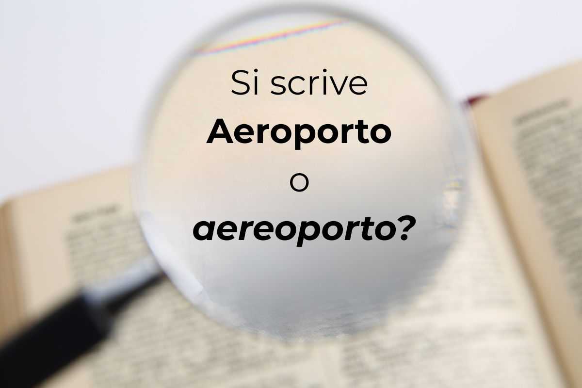 si scrive aereoporto o aeroporto?