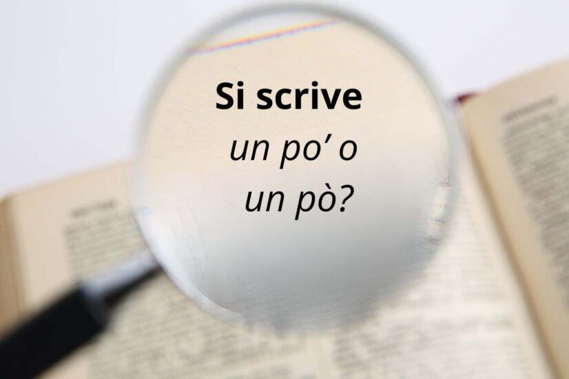 Si scrive un po’ o un pò