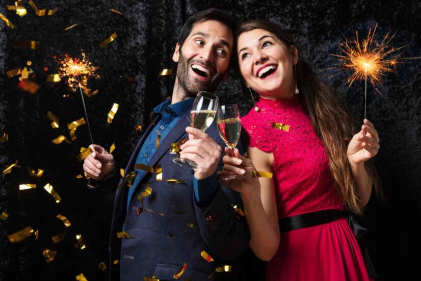 coppia capodanno vestito rosso