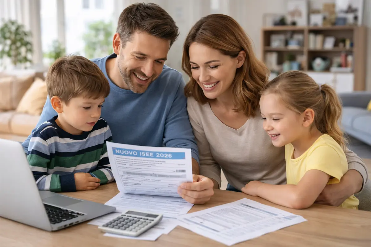 Nuovo ISEE 2026 cambia tutto pi bonus famiglia numerosa gi con 2 figli